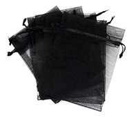 100Pcs Sheer Organza Bags Jewelry Candy Drawstring Pouches for Wedding Party Christmas Favor Gift Bags