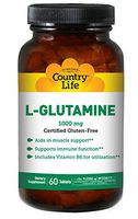 Country Life L-Glutamine, 1000 mg with B-6-60 Tablets