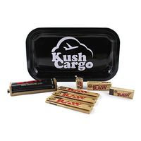 RAW King Size Slim (3 Pack) with RAW Rolling Machine and Rolling Tray Set KC Plane