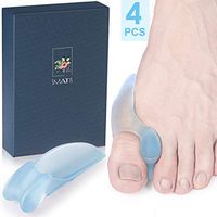 Bunion Correctors Toe Straightener, SMATIS 4PCS Light Blue Bunion Protector Toe Separators Gel Big Toe for Hallux Valgus Relieve Pain