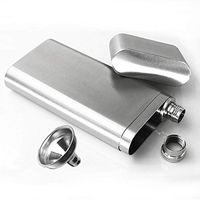 Wine and Cigar Case Stainless Steel Cigar Humidor For Travel, Camping, Bar Party Drinker