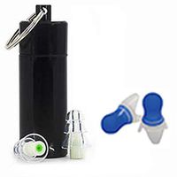 Jenny.Ben 2 Pairs High Fidelity Ear Plug Silicone Ear Plugs for Sleeping Anti Noise Earplugs Motorcycle Drummer Concerts Reusable Earmuffs Milk Green and Blue