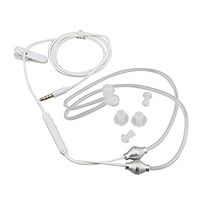 Semoic 3.5mm Stereo Air Tube Wired Earphone Anti-Radiation Binaural Headsets Noise Isolating Earbuds MICR for Mobilephone