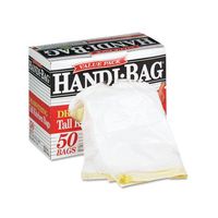 Webster - Handi-Bag Super Value Packs, 13 gallon, .7mil, 24 x 27, White, 50/box - Pack of 6