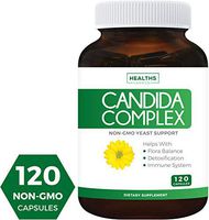 Candida Complex (Non-GMO) 120 Capsules - Extra Strength - Powerful Yeast & Intestinal Flora Support with Caprylic Acid, Oregano Oil and Probiotics - Cleanse Support Supplement