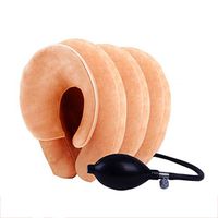 Glumlly Cervical Neck Traction Device Inflatable & Adjustable, Cervical Traction Pillow Washable,Neck Pump Traction Ergonomics,Suitable for Home and Medical,B