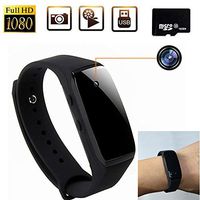 16GB 1080P HD Portable Wristband Covert Camera Smart Bracelet Video Recorder DV Cam Sport Camera Black