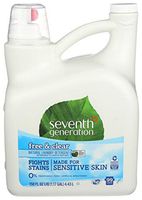 Seventh Generation Liquid Laundry Detergent, Free & Clear, 150 oz, 99 Loads (Packaging May Vary)
