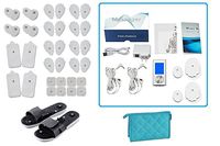 TENS Unit 8 Modes Portable Electro Massage Therapy Device Pulse Impulse Massage Extra 36pc Pads Massage Shoes Traveling Bag