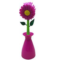 Sunflower Kitchen Brush Cleaning Tool Multi-funtion Dish Washing Brush Kitchen Bathroom Gadgets Tool (Rose red)