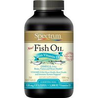 Spectrum Essentials Fish Oil With Vitamin D 3x 250 Sgel