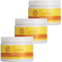 Sparkle Skin Boost Orange (3-Pack) Verisol Collagen Peptides Protein Powder Vitamin C Supplement Drink, 5.3oz