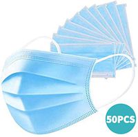 50/100PCS Non-Woven Disposable Filter Face Facial Mouth Cover, Elastic Ear Loops Anti-Dust Prevent Saliva Universal