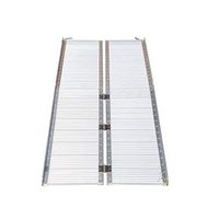 Easy Use Set-up Safety 8' Folding Aluminum Wheelchair Ramp Handicap Elderly, People, Scooter Threshold Portable Mobility Non-Slip