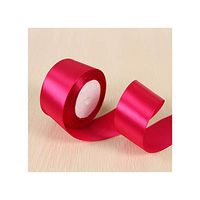 White Pink Black Blue Red Green Purple Yellow Satin Ribbons Christmas Halloween Wedding Birthday Party Gift Box Wrapping Ribbons,Deep Fushia,25Mm