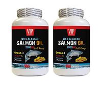 Heart Health Supplements for Women - Wild Alaskan Salmon Oil 2000MG - Full Range - Fish Oil Omega 3 Alaskan Salmon - 2 Bottles 360 Softgels