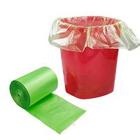 AnnkkyUS Trash Bag 4 Gallon, Small Garbage Bag, Green Waste Basket Liners