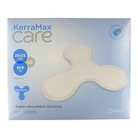 KerraMax Care 8"x9" Multisite Super Absorbent Wound Dressing (PRD500-300) – Absorbs Exudate and Isolates it, Preventing Leaks or Drips for Improved Patient Comfort and Wound Care Treatment (Box of 5)