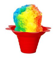 Flower Cups for Serving Shaved Ice or Snow Cones 4 oz, 500 Cups
