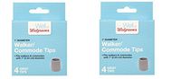 Walker/Commode Tips 4 Count(Pack of 2) Total 8