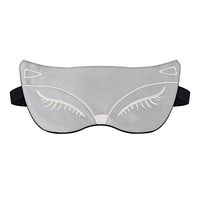 Drasawee Lovely Comfort Sleeping Ice Bag Stuffed Eye Mask Blindfold Light Grey