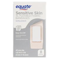 Equate Sensitive Skin XL Flexible Fabric Bandages 8 Ct