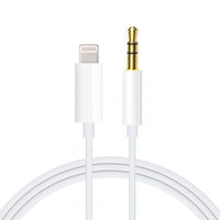 Aux Cord for iPhone, Ubluker Aux Cable for Car, Compatible with iPhone 8/7/Plus/6/6s/XS/XR/XS MAX to Car Stereo/Speaker/Headphone Adapter Supporting iOS 12.1 and Later (White)