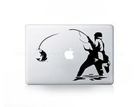 Fishing Fly Fish Sticker Decal For MacBook Pro, PC, Laptop, Window, Car, or Wall