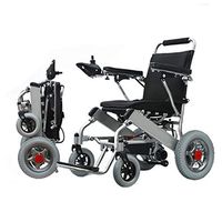 Xue Yang Shop Portable Power Wheelchair, Lightweight, Foldable, Heavy Duty,Dual Motor Electric Wheelchair - 17.7" Seat Width, Automatic Intelligent Wheelchair