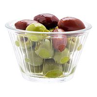 6 oz Glass Small Bowl - Fluted - 3 1/2" x 3 1/2" x 2 1/4" - 6 count box - Restaurantware