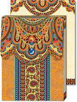 Orange & Blue Paisley Pocket Note Pad