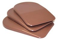 BML 7mm Heel Lifts, 3pk (Ladies Large, Red [Firm])