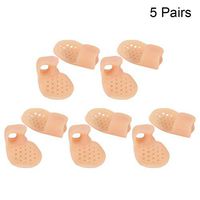 SUPVOX Toe Stretchers Spacers Bunion Hallux Valgus Pads Toe Separators for Little Toes (Skin Color) 5 Pair