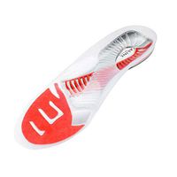 ALINE Insole - Shock Absorbent, Heel and Foot Support Shoe Inserts - Red - Men 5-6 / Women 6-7 / EU 36.5-38
