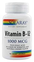 Vitamin B-12 1000mcg Solaray 90 Lozenge