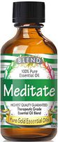 Pure Gold Meditate Blend Essential Oil, 100% Natural & Undiluted, 60ml