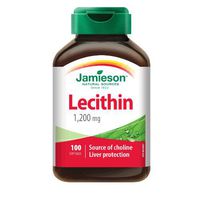 Jamieson Lecithin 1,200 mg, 100 Softgels - Source of Choline Liver Protection