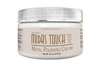 Midas Touch Metal Polishing Cream – 4.5oz, Cleaner & Polishing Rouge for Sterling Silver, Gold, Brass & Other Metals, 1pack, by Rolite