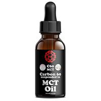 C60 in MCT Oil from Coconut Oil | 100 ml 99.95% Pure Vacuum Oven Dried C 60 | 80mg of Research Grade Carbon 60 | Made in Small Batches | Shipped in Amber Glass Bottle for Freshness by Body Symphony