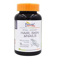 Esmond Natural: Hair, Skin & Nails (3000mcg of Biotin), Made in USA, FDA Facility, GMP, Natural Products Assn Certified-3000mcg, 60 Coated Caplets