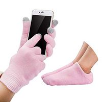 Highway Touch Screen Moisturizing Gloves Gel Moisturizing Spa Gloves and Socks Set Gel Socks Heal Eczema Cracked Dry Skin for Repair Treatment