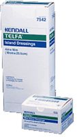 Kendall Healthcare Telfa Adhesive Island Dressing 4" W x 10" L (Box of 25 Each)