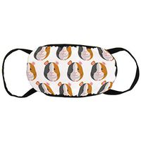 NiYoung Anti-Allergies Dust Face Cover, Earloop Half Face Cover for Women Men, Ski Cycling Mouth-Muffle with Adjustable Elastic Band - Cute Guinea Pig Washable Cover
