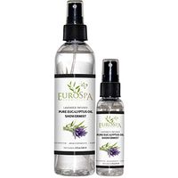 EuroSpa Aromatics Pure Eucalyptus Oil ShowerMist and Steam Room Spray, All-Natural Premium Aromatherapy Essential Oils - Lavender Infused, Duo Pack, 8oz and 2oz