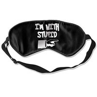 Sleep Mask I'm with Stupid Eye Cover Blackout Eye Masks,Breathable Blindfold