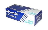 Reynolds 721M CPC 12 x 10.75 in. Metro Interfolded Aluminum Foil Sheets - Case of 3000
