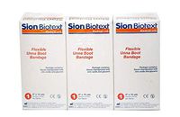 Unna Boot with Zinc by Sion Biotext - Flexible Compression Bandage Maintain Moist Healing Environment Medical Dressing Wrap - EMS First Aid Supplies - 4 Inches X 10 Yards Roll (Pack of 3)