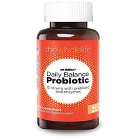 Daily Balance Probiotic Supplement (60 Ct) - 20 Billion CFUs - 10 Strains with Prebiotic & Enzymes