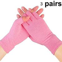 ZZYYZZ Arthritis Hand Compression Gloves, Arthritic Joint Pain Relief Hand Gloves for Rheumatoid and Osteoarthritis for Men and Women (3 Pairs),M