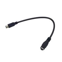 Duttek DC 5.5mm x 2.1mm Female to Mini USB 5pin Male DC Power Supply Extension Adapter Cable (0.2 m)